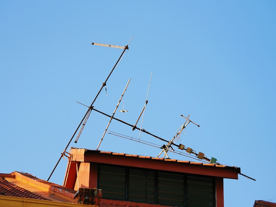 Rooftop antennas used for a LoRa long-range sensor network gateway